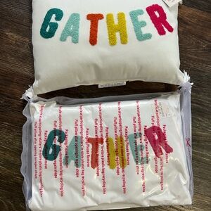 Colorful 'Gather' Decorative Pillow
